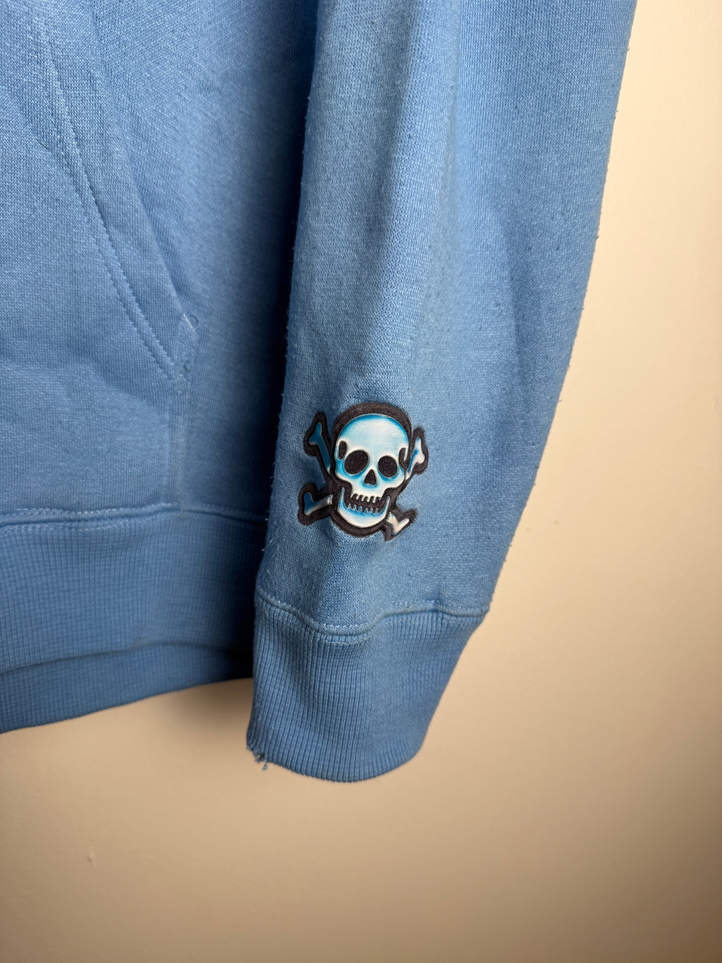 Vintage Baby Blue JNCO Spellout Hoodie - L