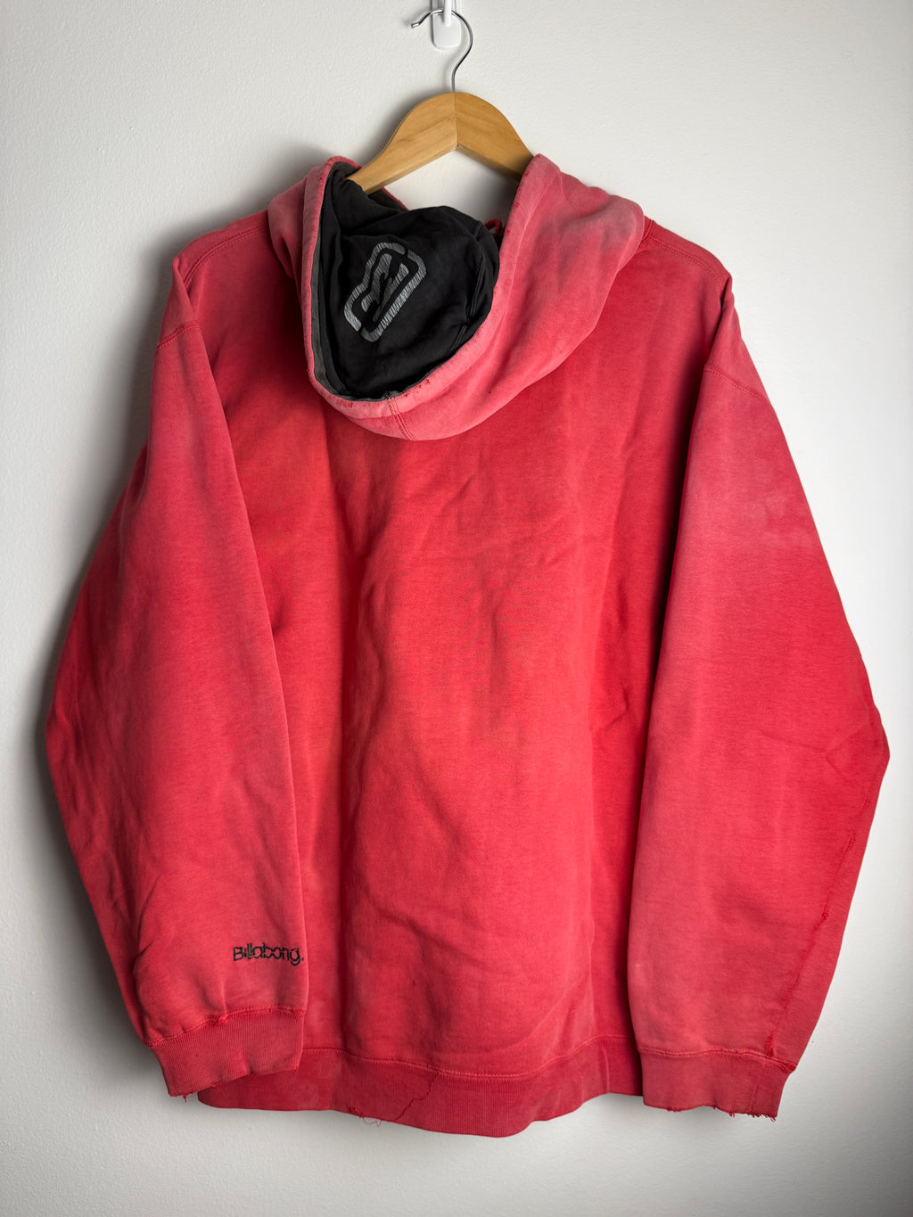 Vintage Faded Billabong SpellOut Hoodie - L/XL