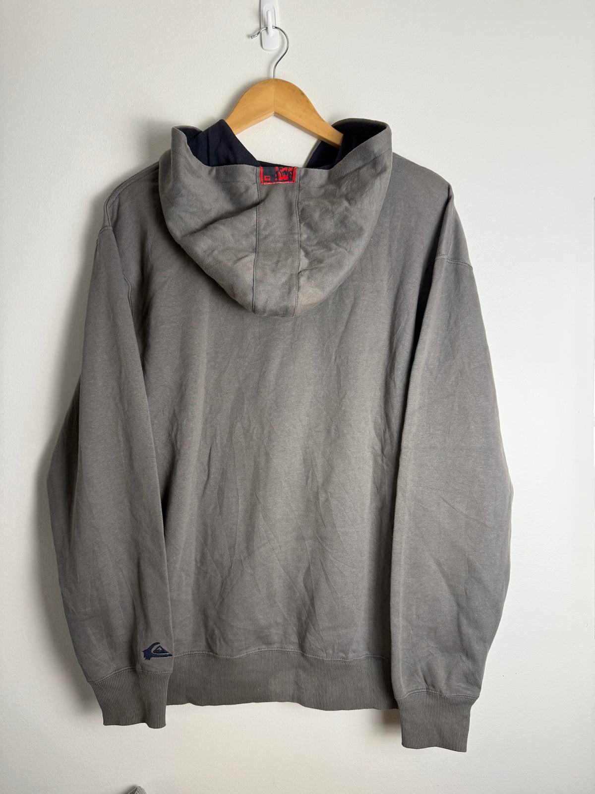 Vintage Quicksilver SpellOut Hoodie - L