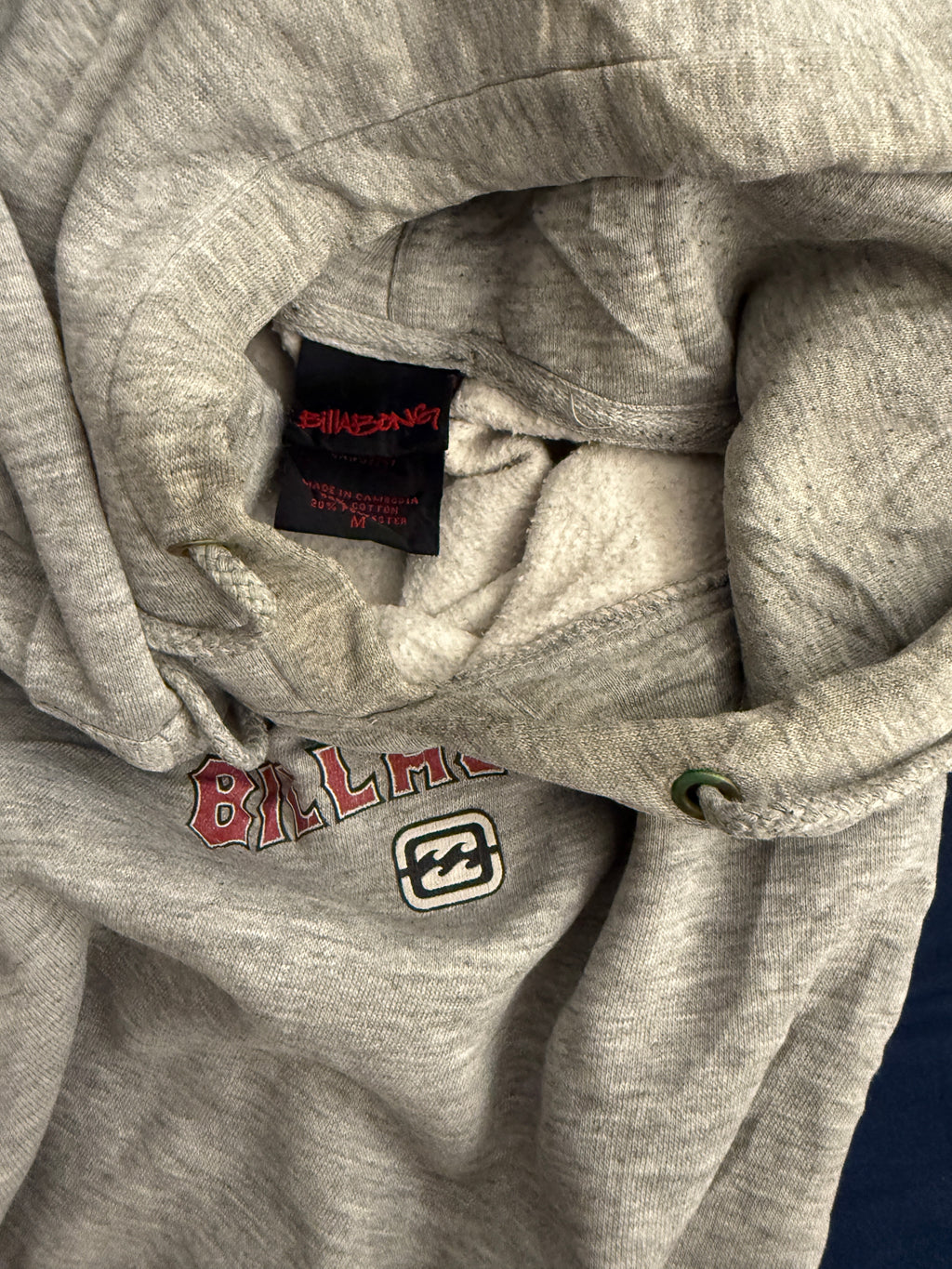 Vintage Billabong SpellOut Hoodie - L
