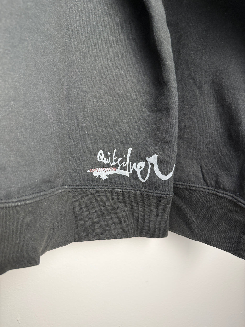 Vintage Quicksilver Spellout Zip-Up Hoodie - L/XL