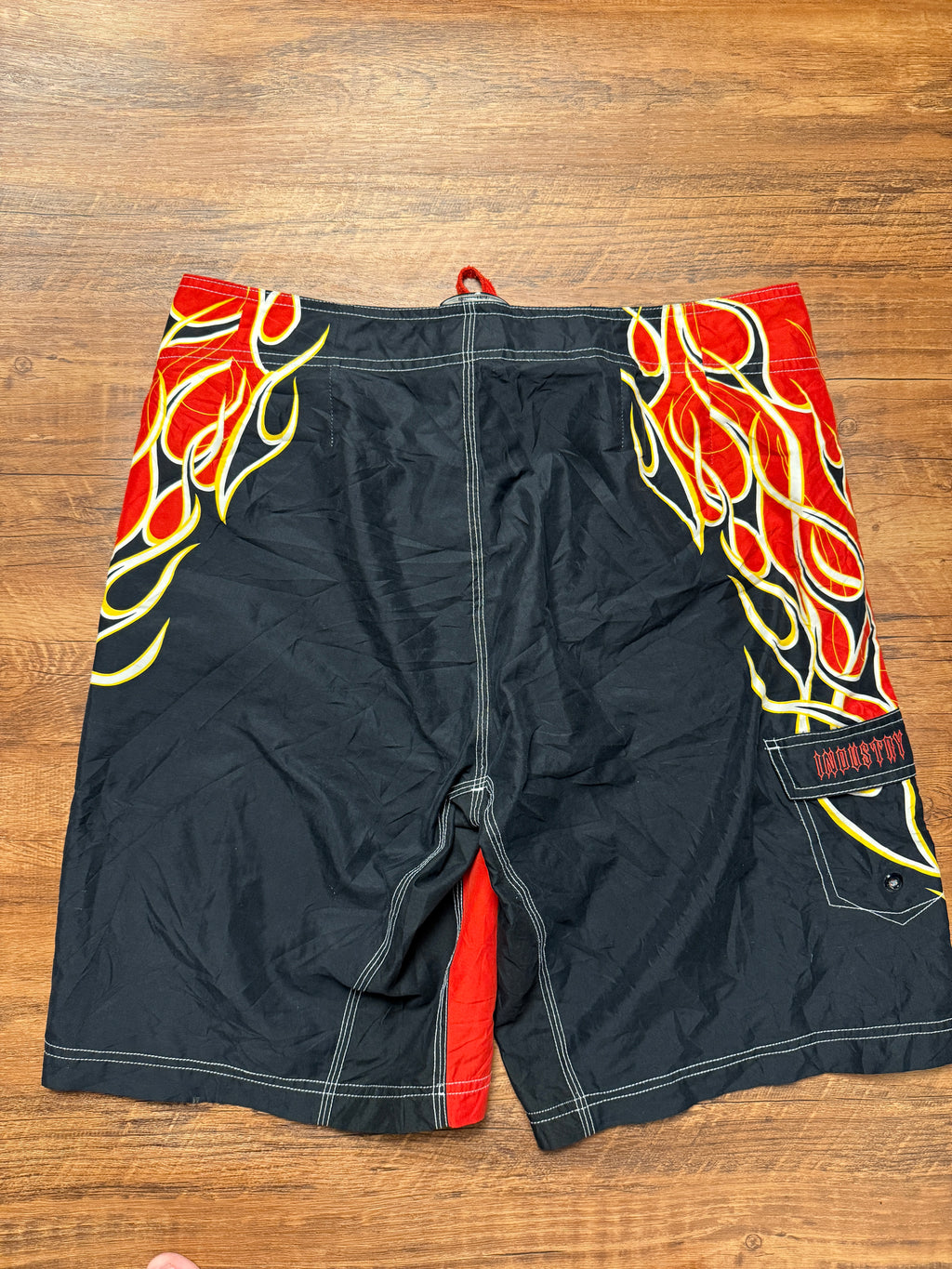 Vintage Y2K Flame Boardshorts - 34