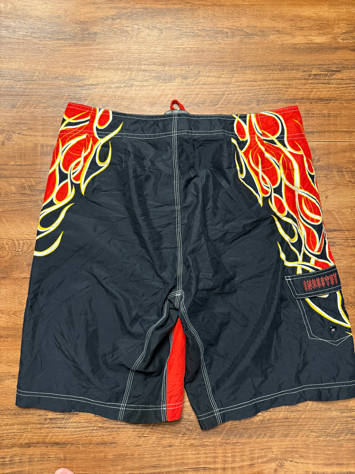 Vintage Y2K Flame Boardshorts - 34