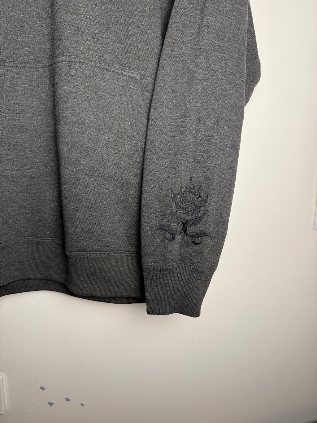 Vintage Dark Grey JNCO Tribal Hoodie - XL