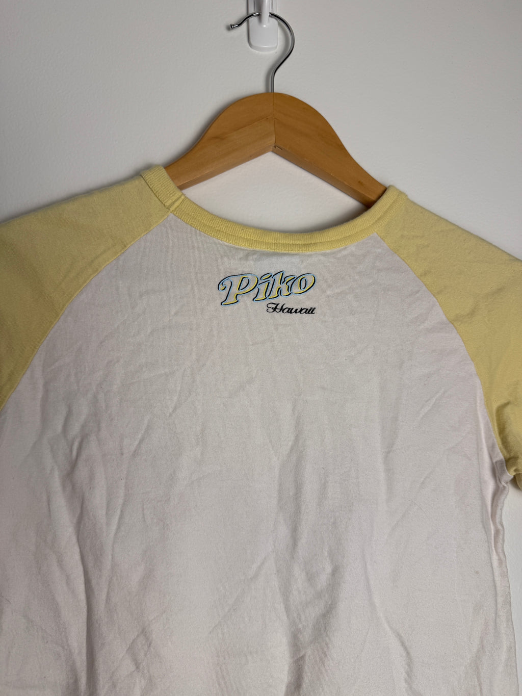 Women's Two Tone Piko Baby Tee - L