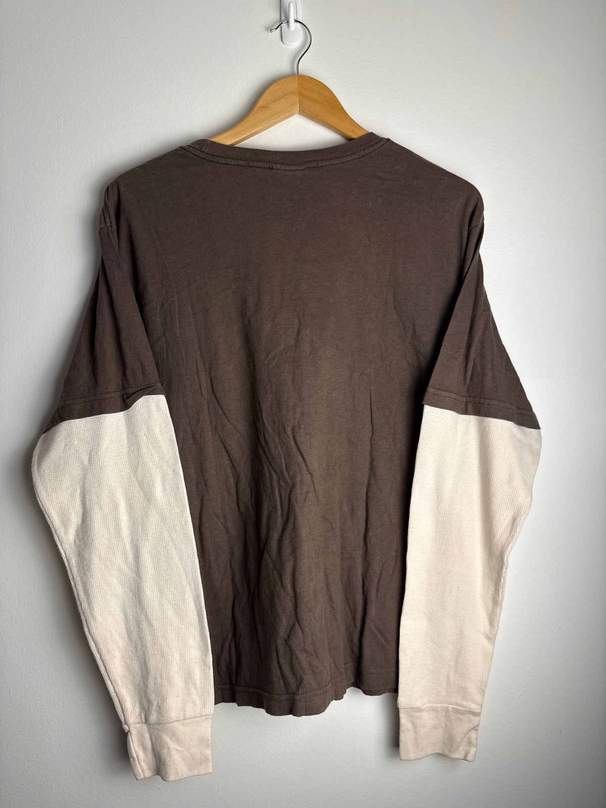Vintage Y2K Billabong Layered Waffle Knit T-Shirt - L