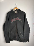 Vintage Quicksilver Spellout Zip-Up Hoodie - L/XL